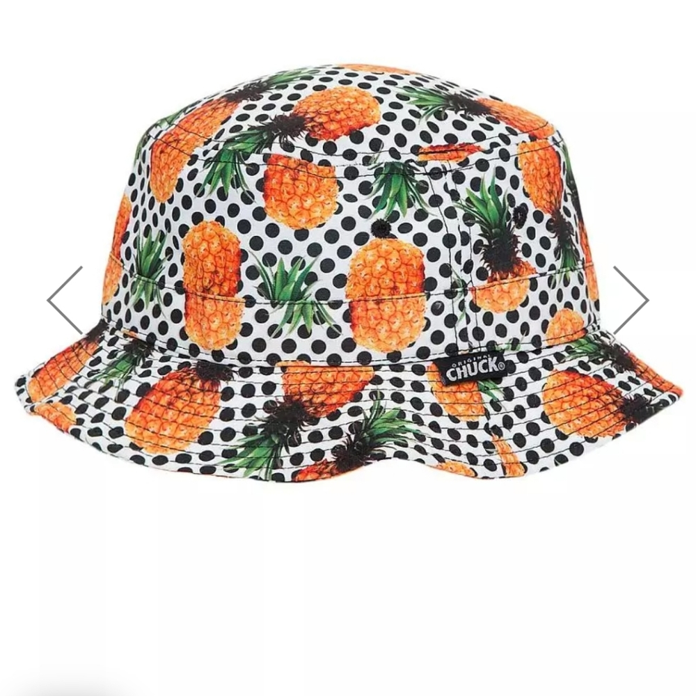 Original Chuck Dopples Bucket Hat. Pineapple Print. Size OS
